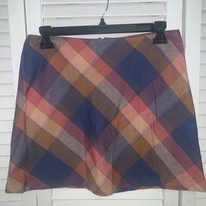 Plaid mini skirt